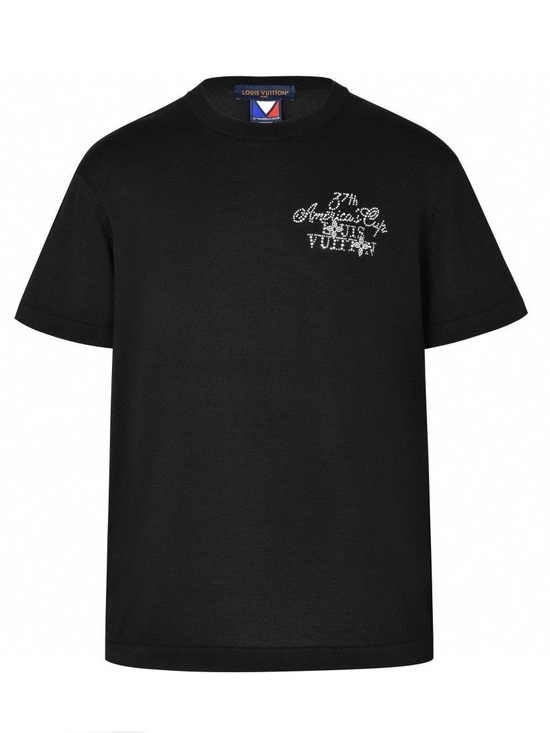 Louis Vuitton Other - Louis Vuitton Black Crystal Logo Short Sleeve Tee